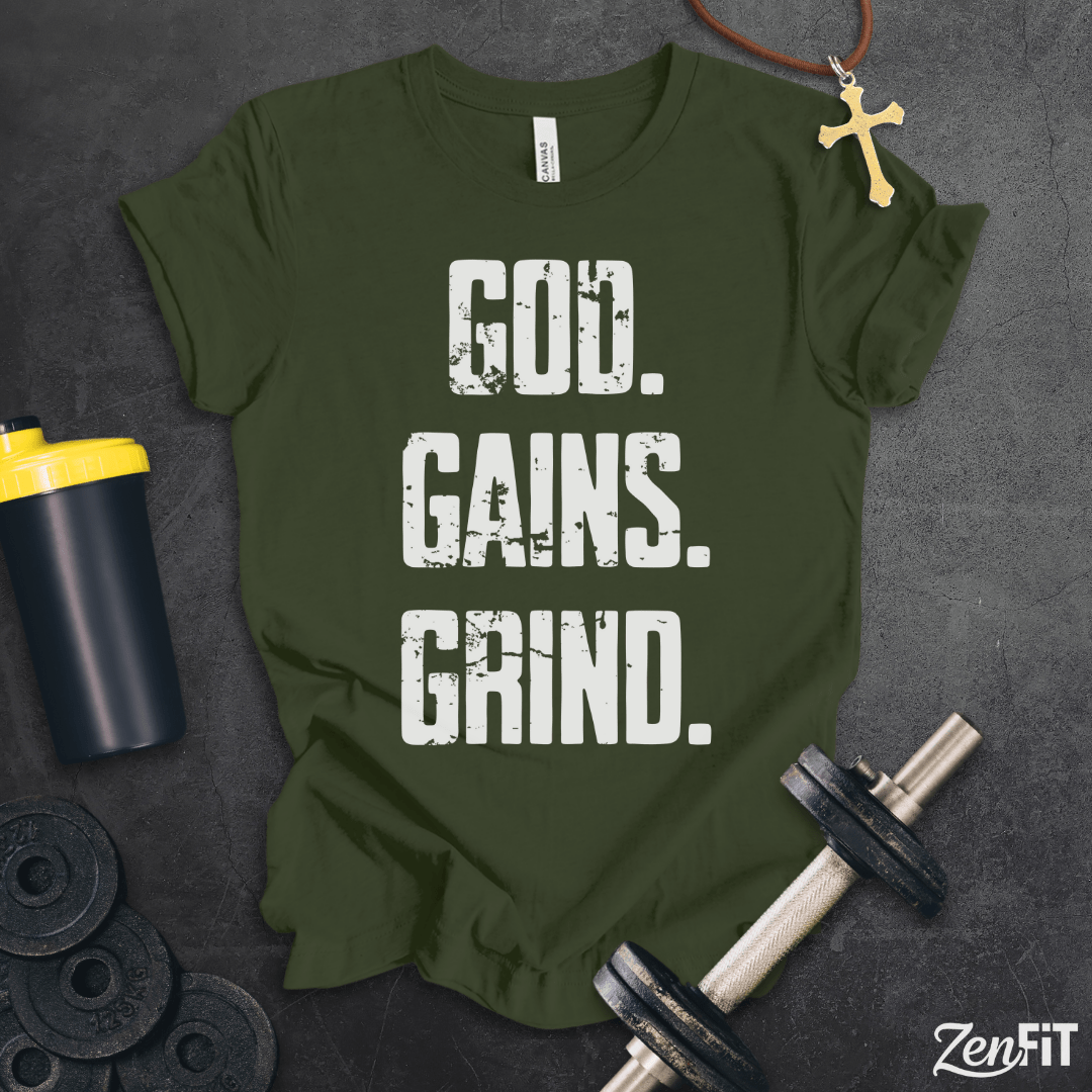God Gains Grind T-Shirt
