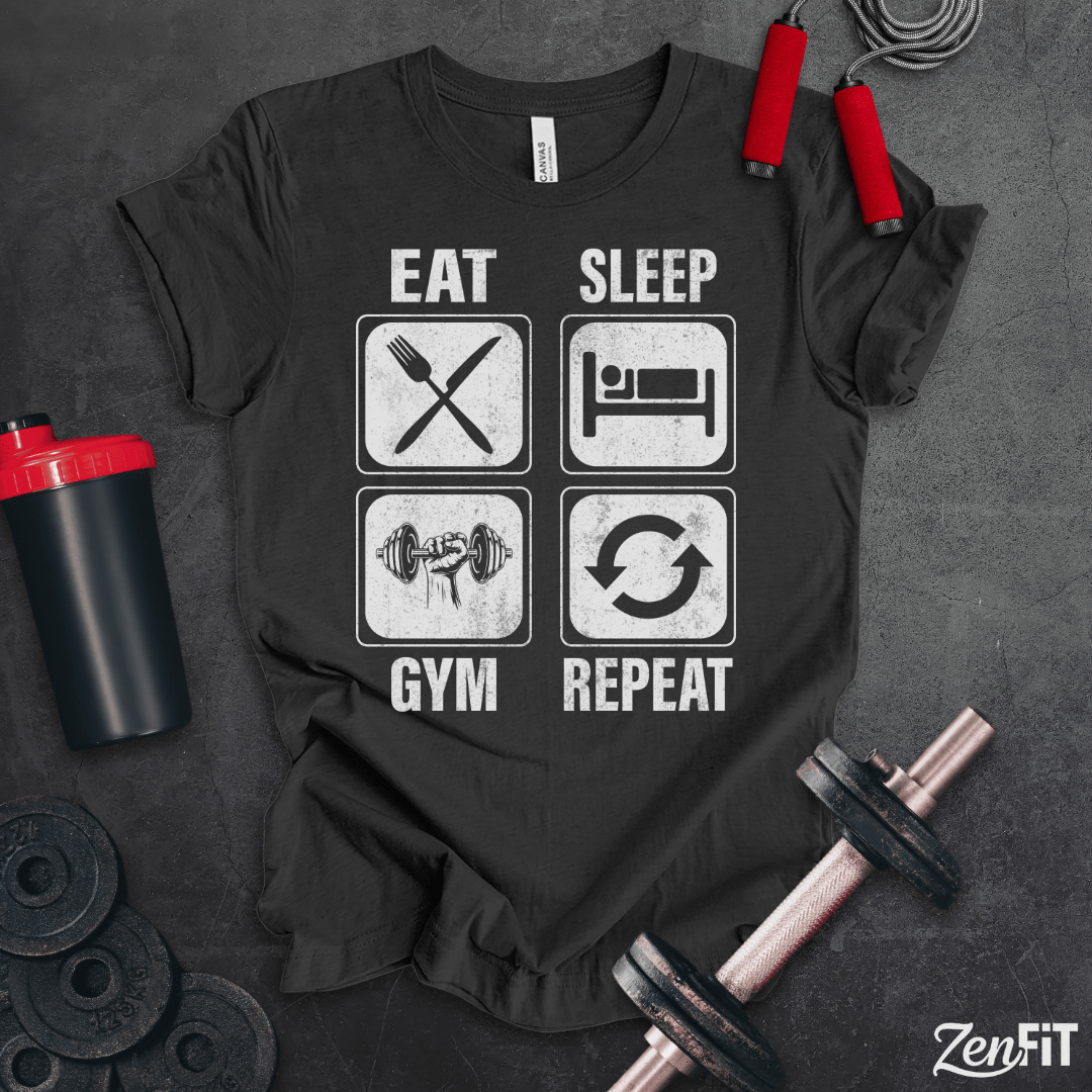 Eat Sleep Gym Repeat T-Shirt