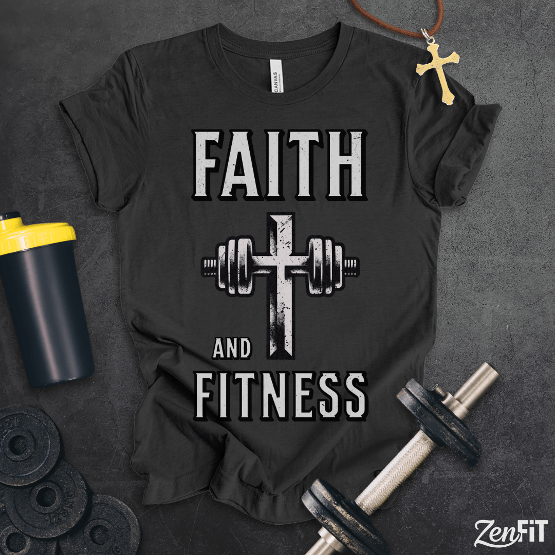 Faith and Fitness Cross T-Shirt