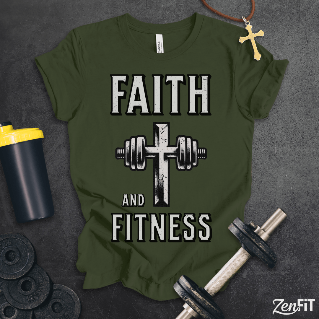 Faith and Fitness Cross T-Shirt