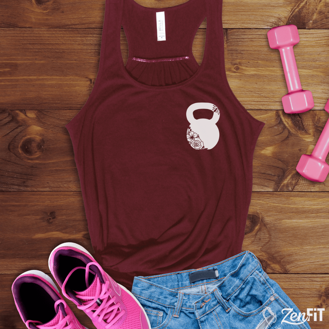 Floral Kettlebell Tank Top