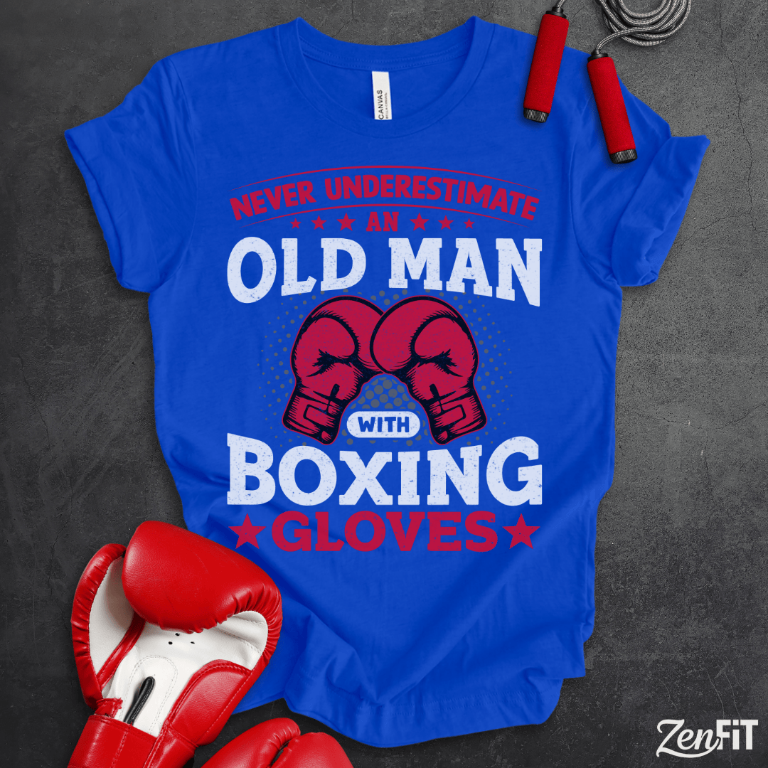 Old Man With Boxing Gloves T-Shirt