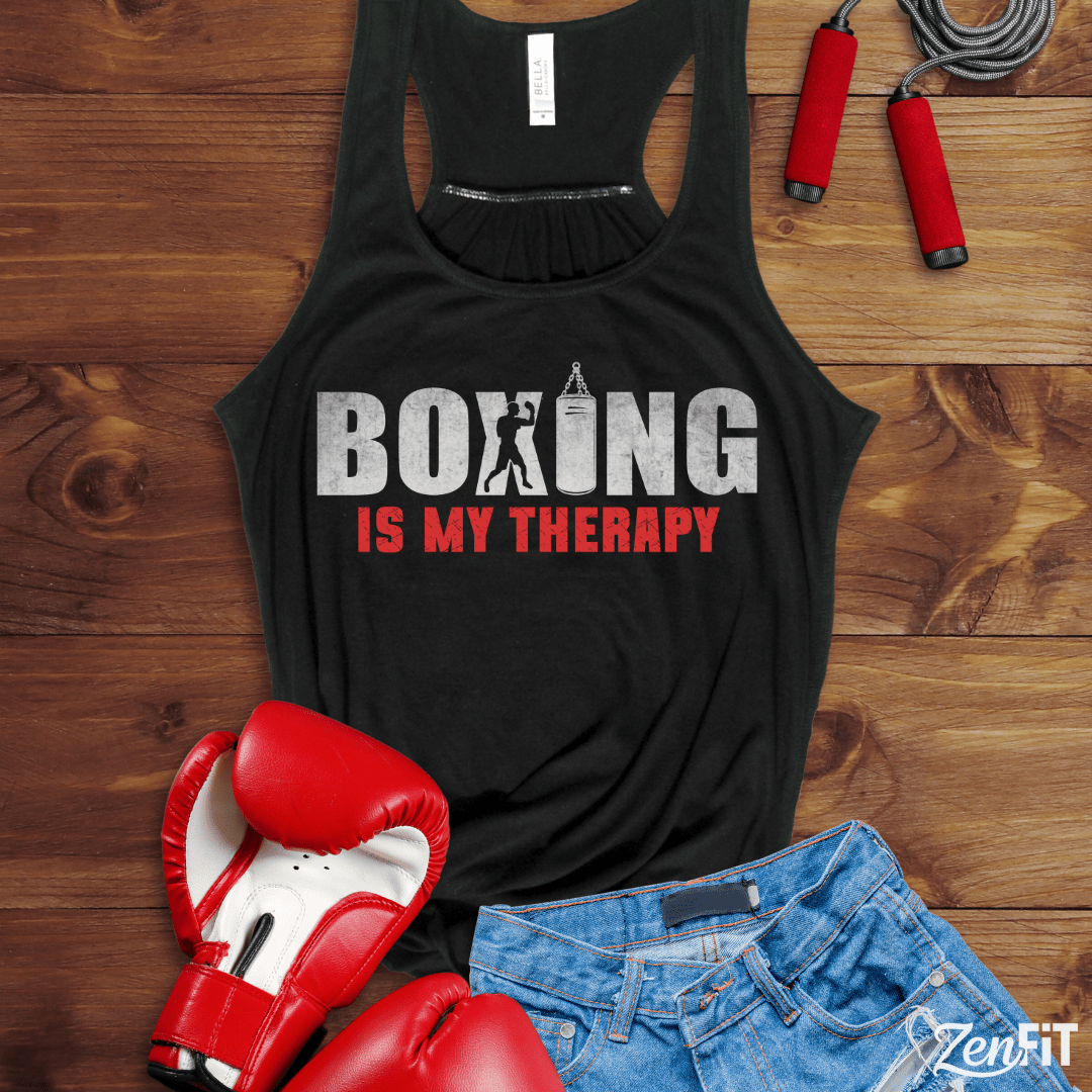 Boxing Is My Therapy Tank Top