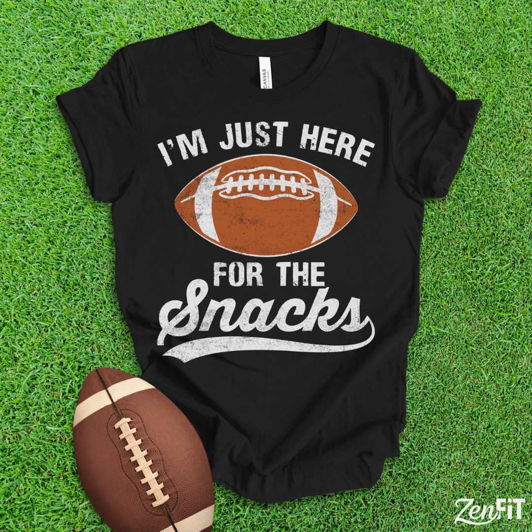 Im Just Here for the Snacks Football Shirt