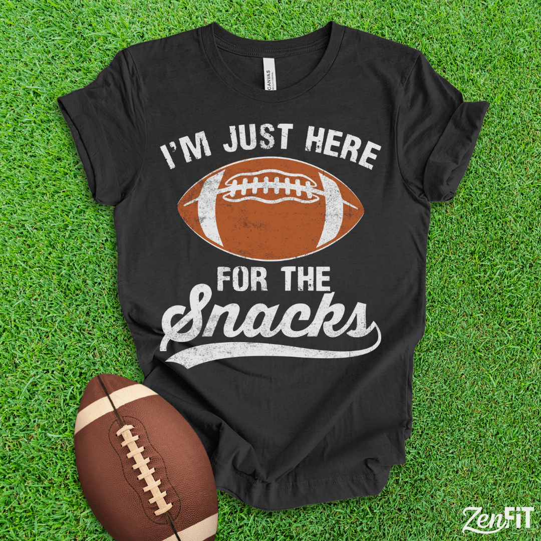 Im Just Here for the Snacks Football Shirt