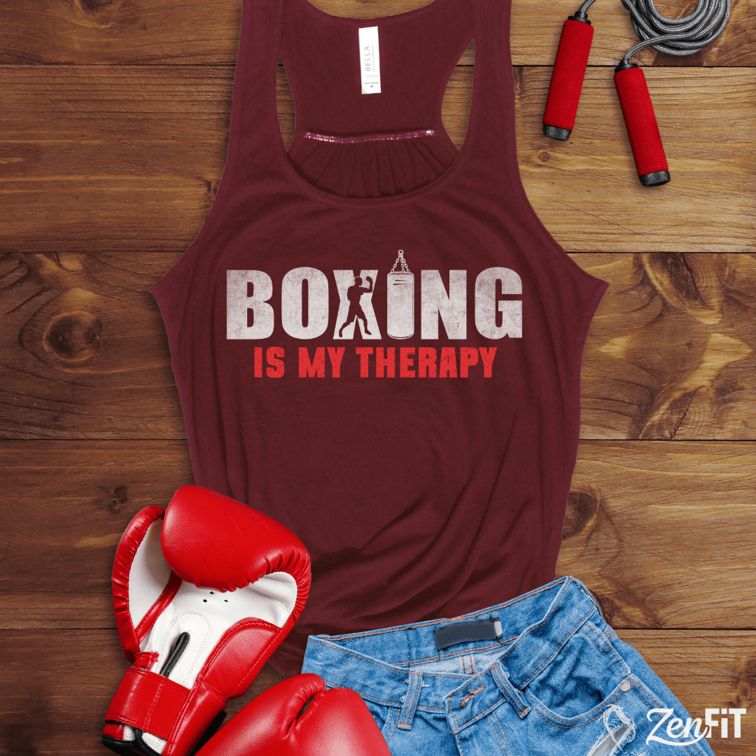 Boxing Is My Therapy Tank Top