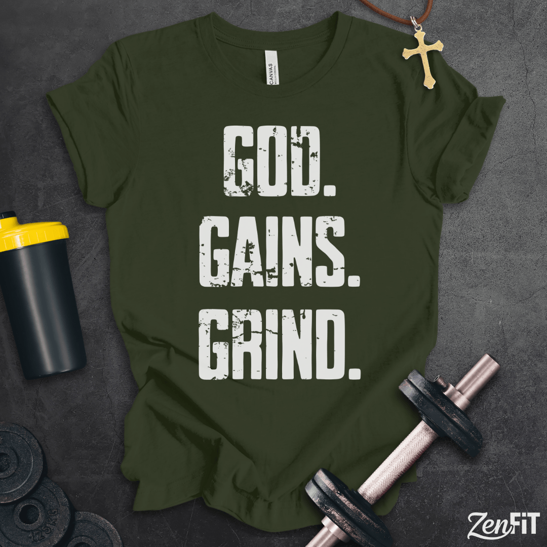 God Gains Grind T-Shirt