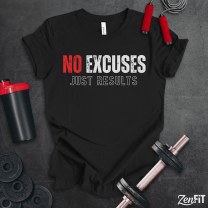 No Excuses Just Results T-Shirt