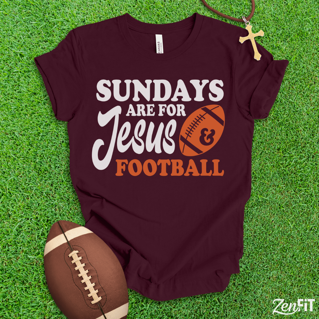 Sundays Are For Jesus and Football T-Shirt