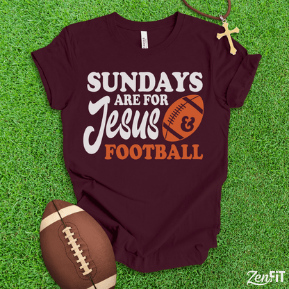 Sundays Are For Jesus and Football T-Shirt