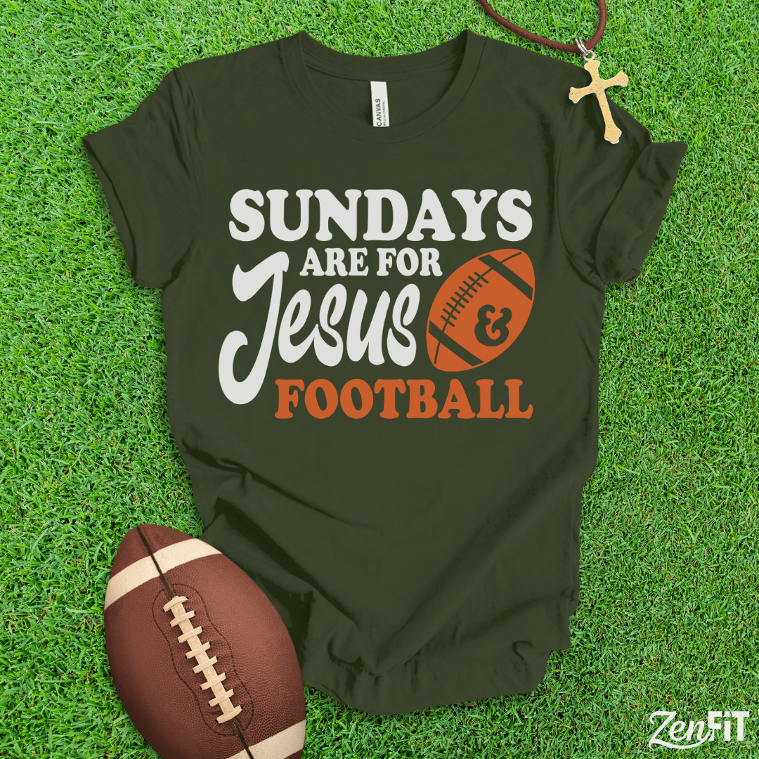 Sundays Are For Jesus and Football T-Shirt