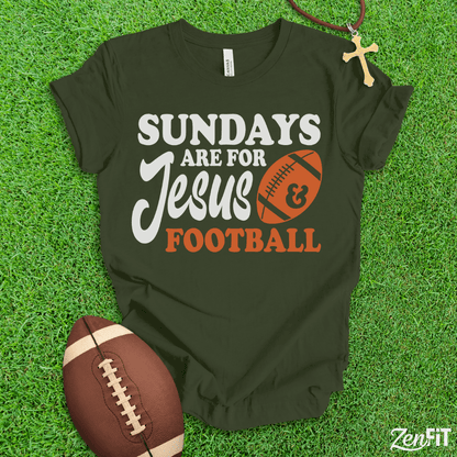 Sundays Are For Jesus and Football T-Shirt