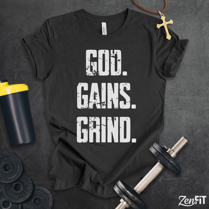 God Gains Grind T-Shirt