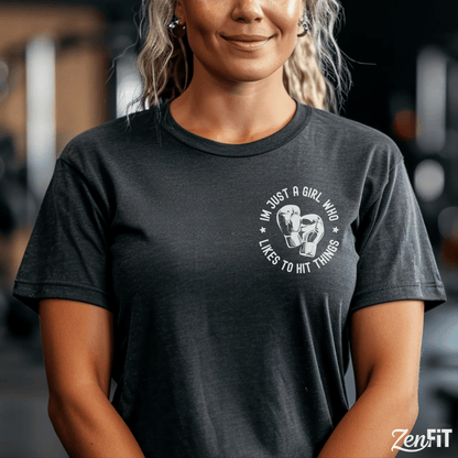 Just A Girl Who Hits Things T-Shirt