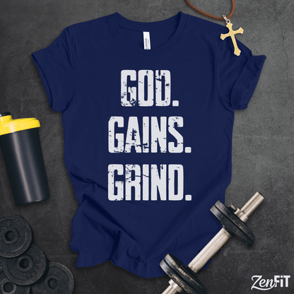 God Gains Grind T-Shirt