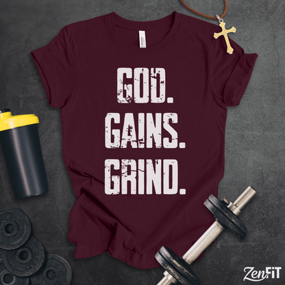 God Gains Grind T-Shirt