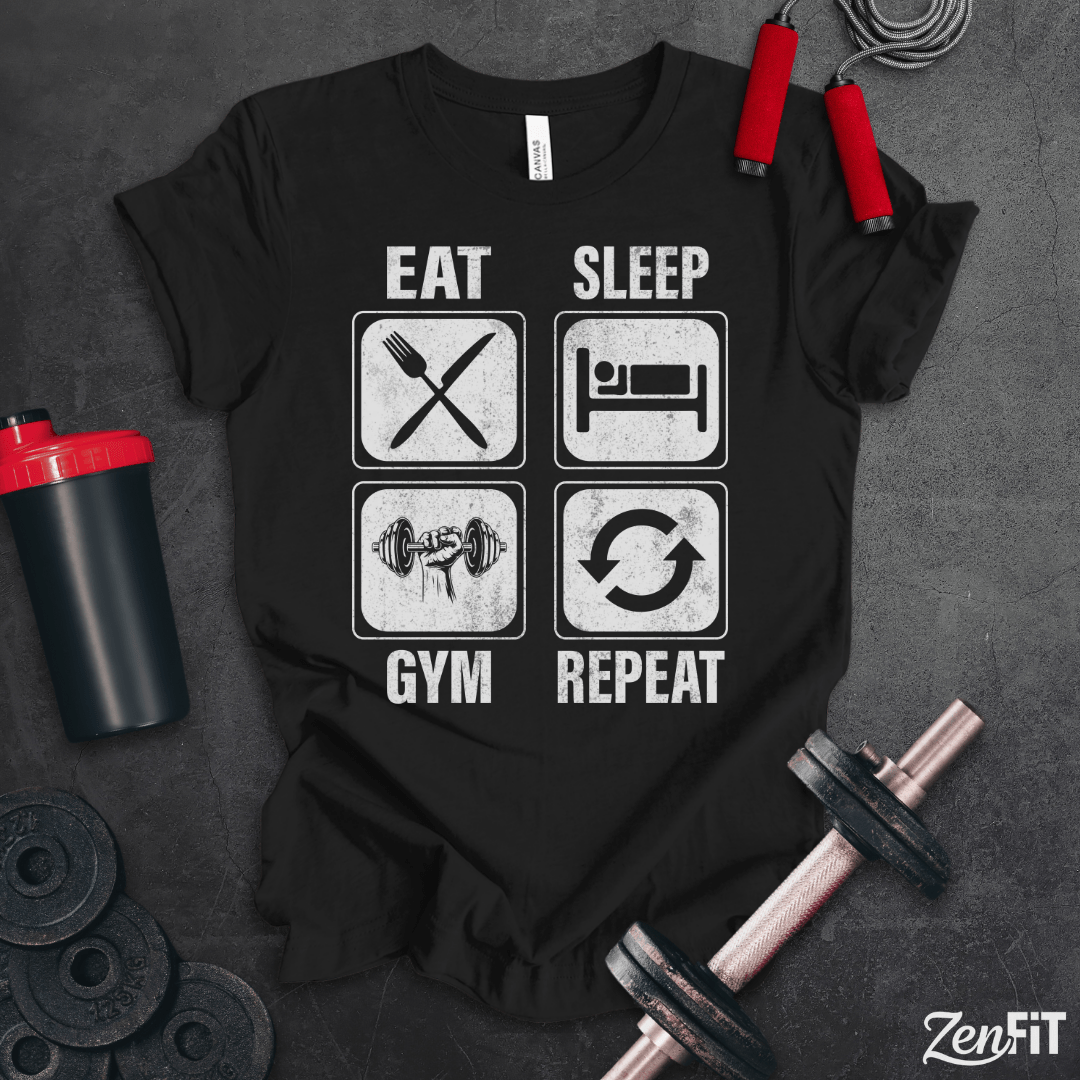 Eat Sleep Gym Repeat T-Shirt