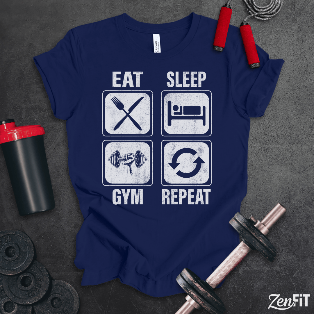Eat Sleep Gym Repeat T-Shirt