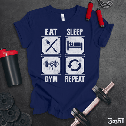 Eat Sleep Gym Repeat T-Shirt