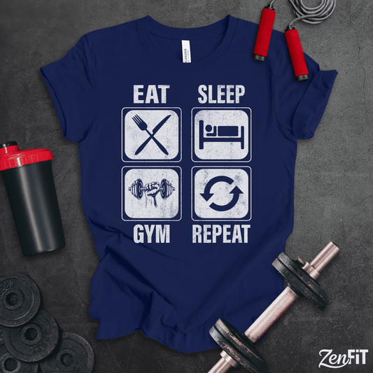Eat Sleep Gym Repeat T-Shirt