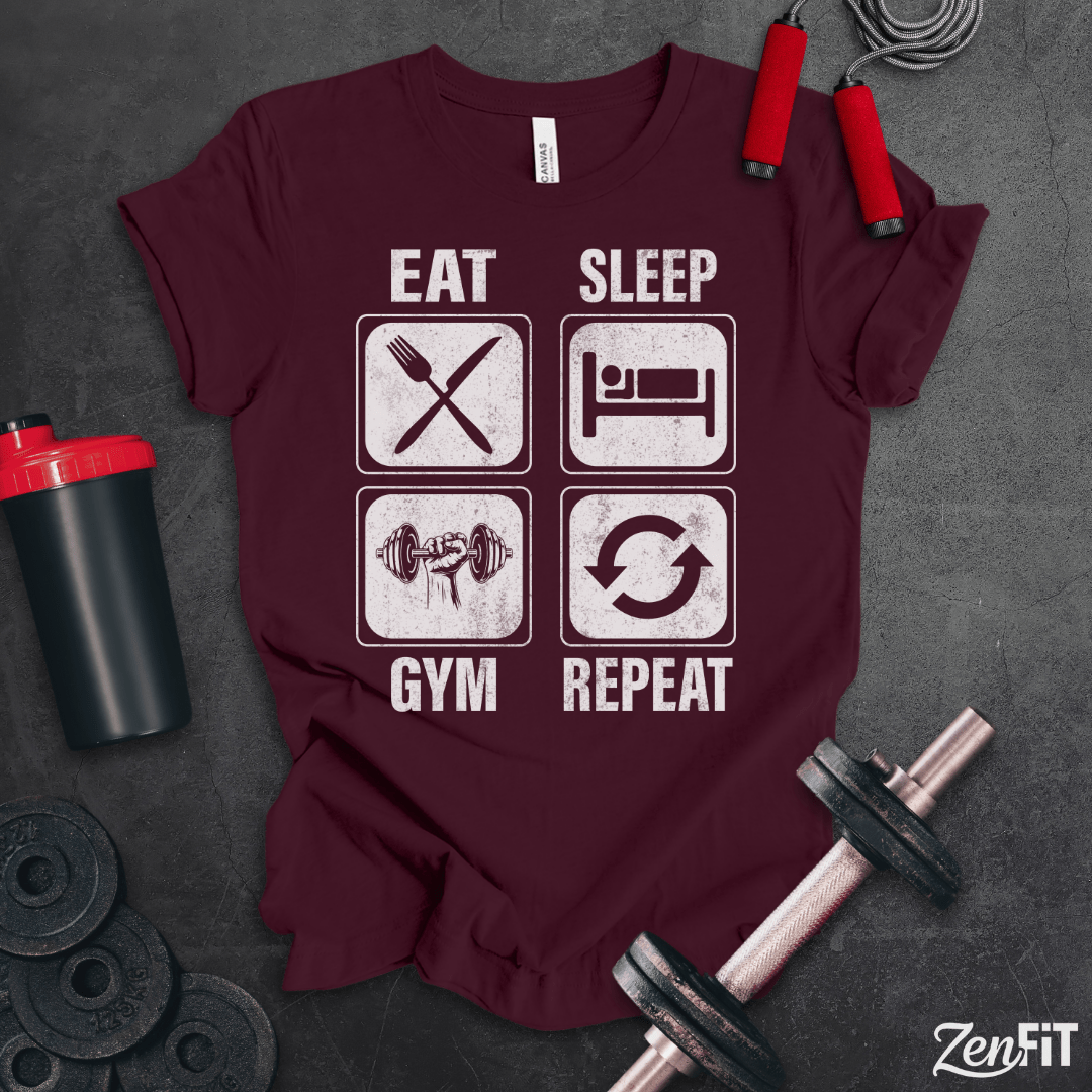 Eat Sleep Gym Repeat T-Shirt