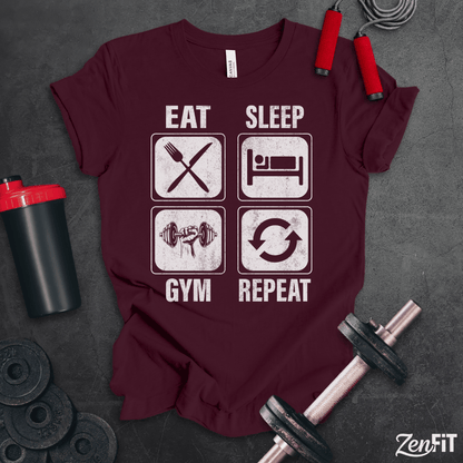 Eat Sleep Gym Repeat T-Shirt