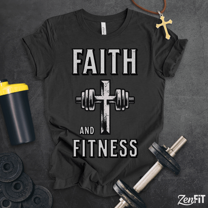 Faith and Fitness Cross T-Shirt