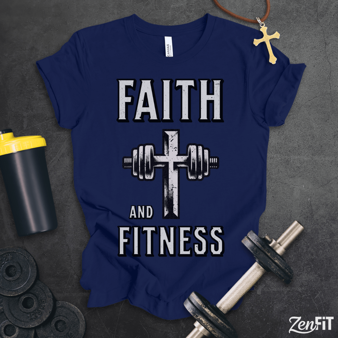 Faith and Fitness Cross T-Shirt
