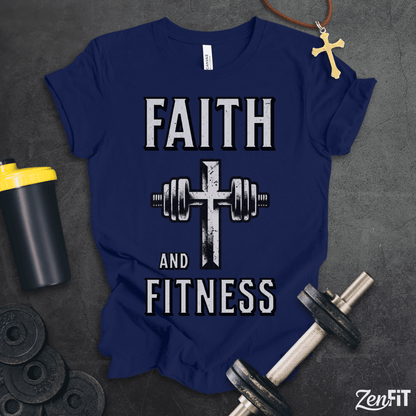 Faith and Fitness Cross T-Shirt