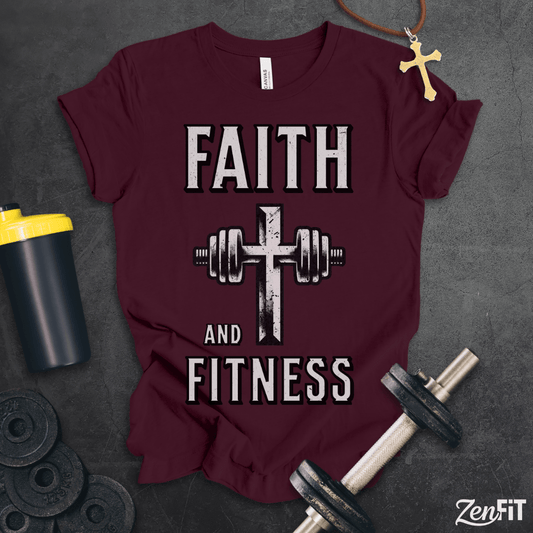 Faith and Fitness Cross T-Shirt
