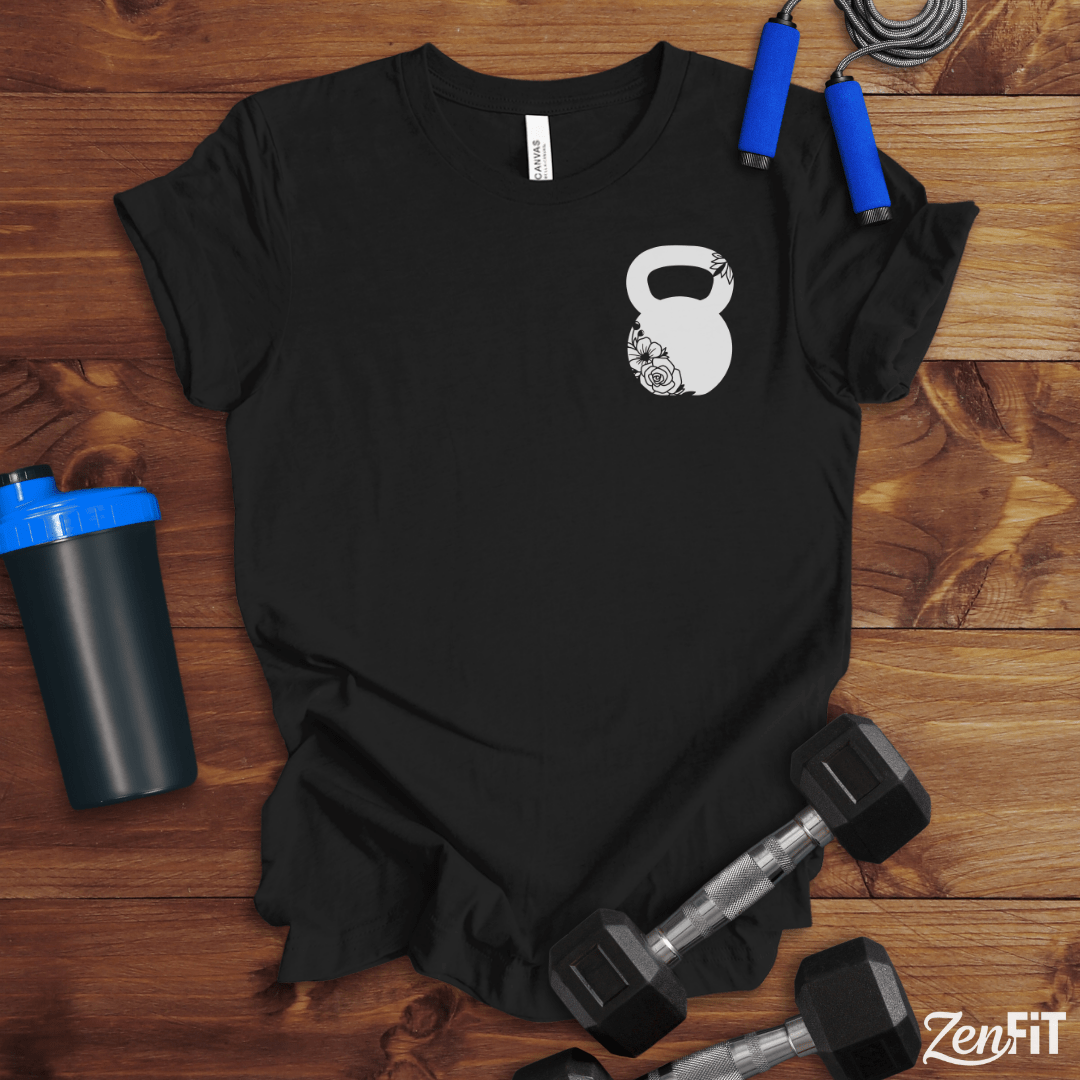 Floral Kettlebell T-Shirt