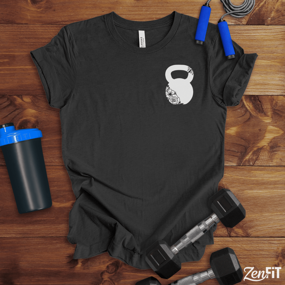 Floral Kettlebell T-Shirt