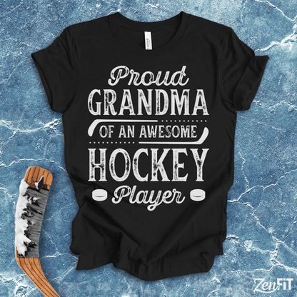 Proud Grandma Of An Awesome Hockey Player T-Shirt
