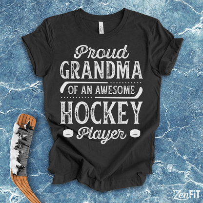 Proud Grandma Of An Awesome Hockey Player T-Shirt