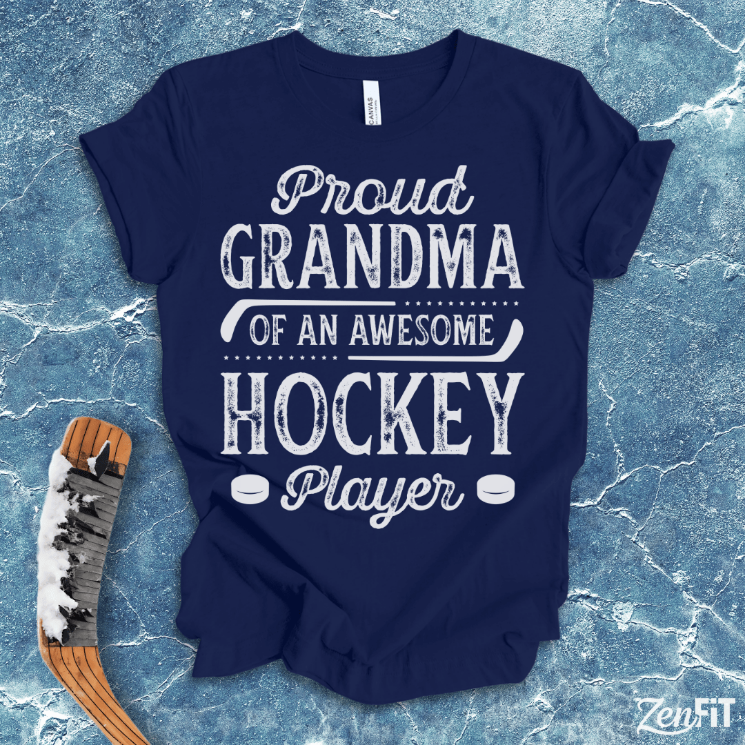 Proud Grandma Of An Awesome Hockey Player T-Shirt