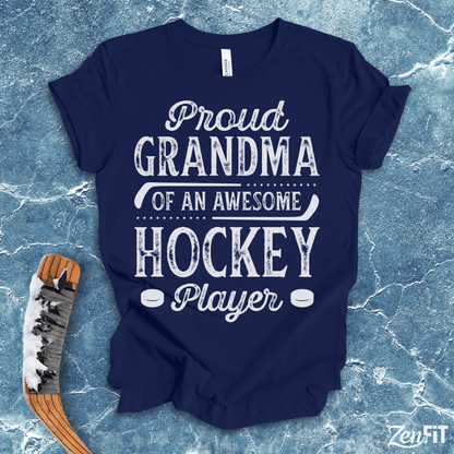 Proud Grandma Of An Awesome Hockey Player T-Shirt