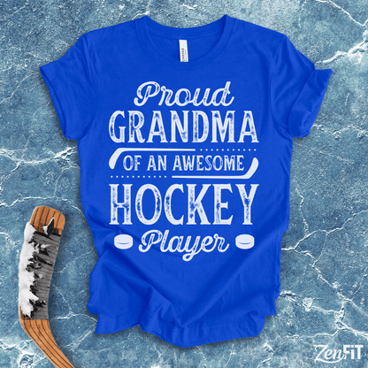 Proud Grandma Of An Awesome Hockey Player T-Shirt