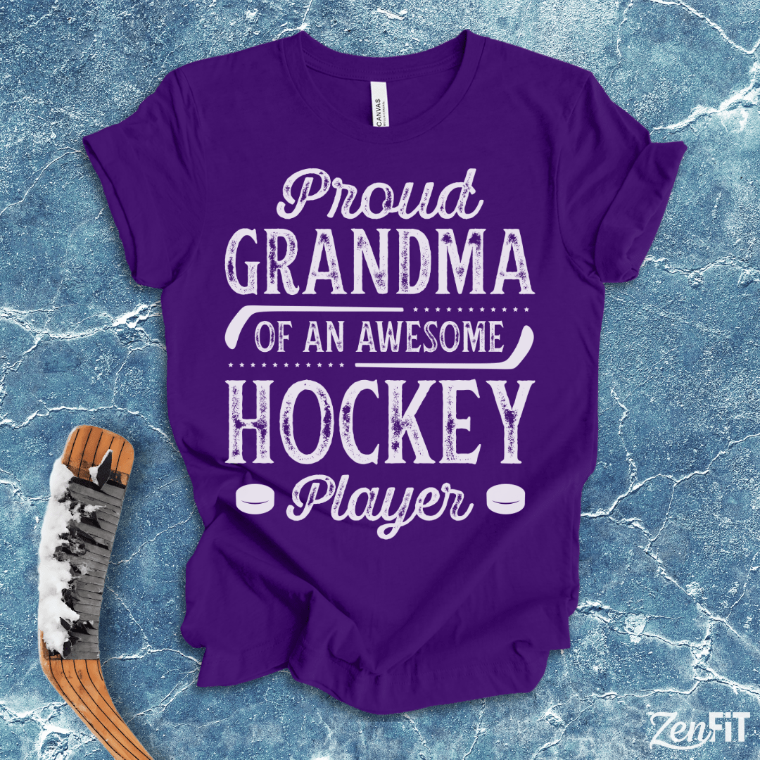 Proud Grandma Of An Awesome Hockey Player T-Shirt