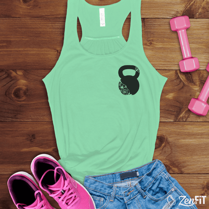 Floral Kettlebell Tank Top