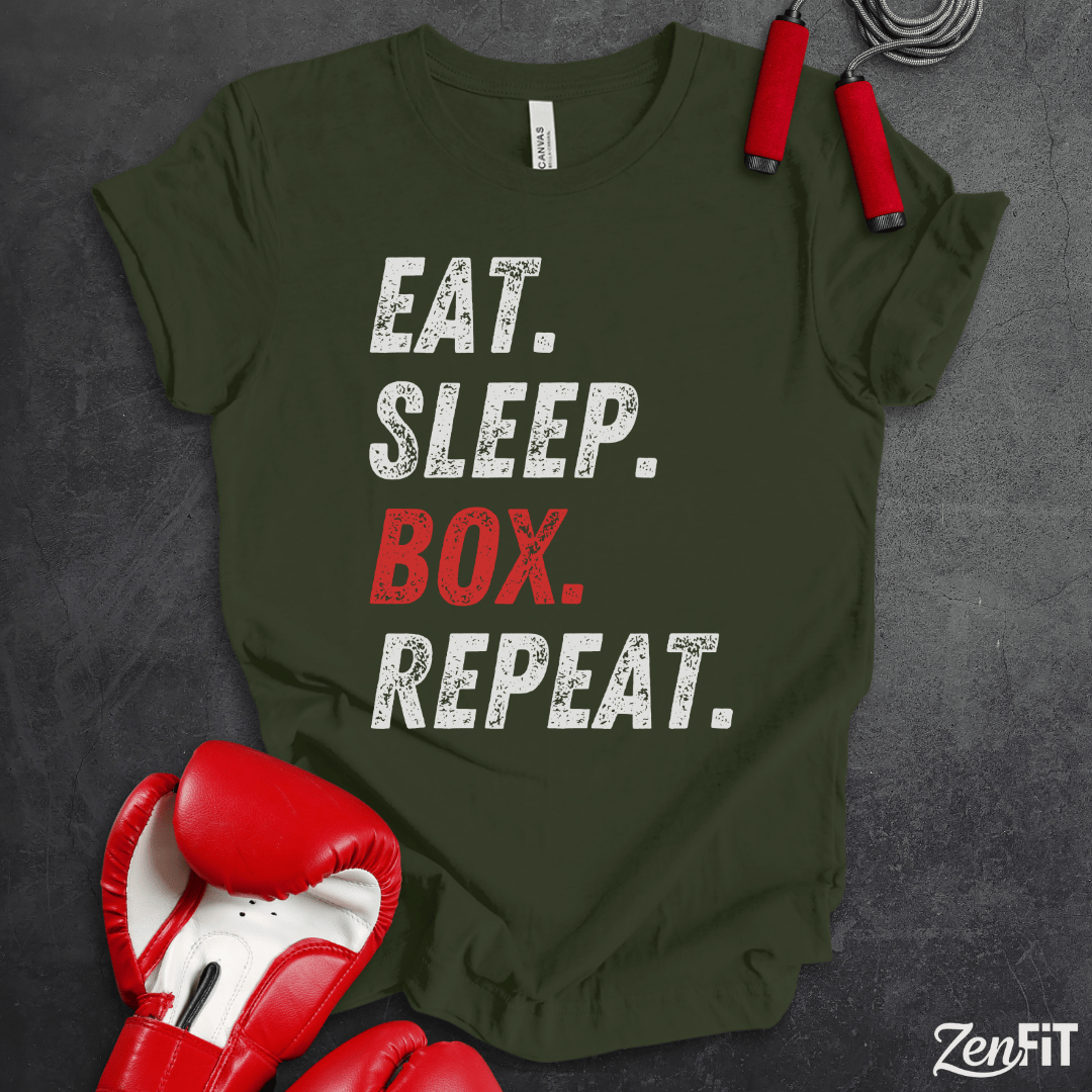 Eat Sleep Box Repeat T-Shirt