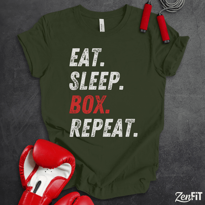 Eat Sleep Box Repeat T-Shirt