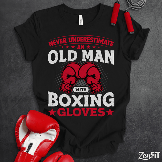 Old Man With Boxing Gloves T-Shirt