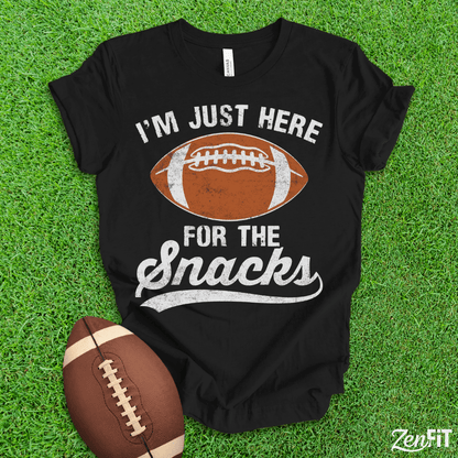 Im Just Here for the Snacks Football Shirt
