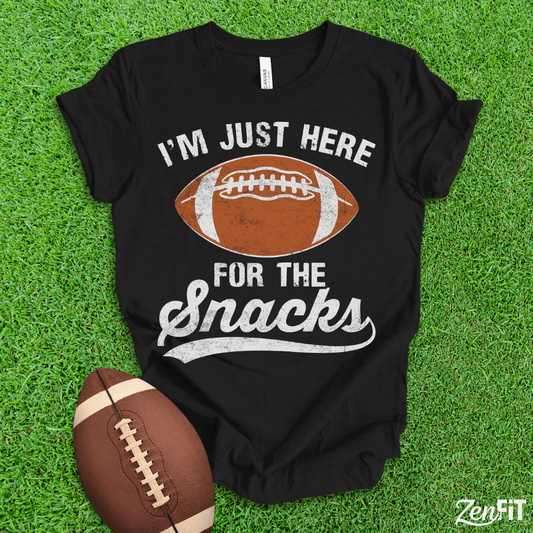Im Just Here for the Snacks Football Shirt