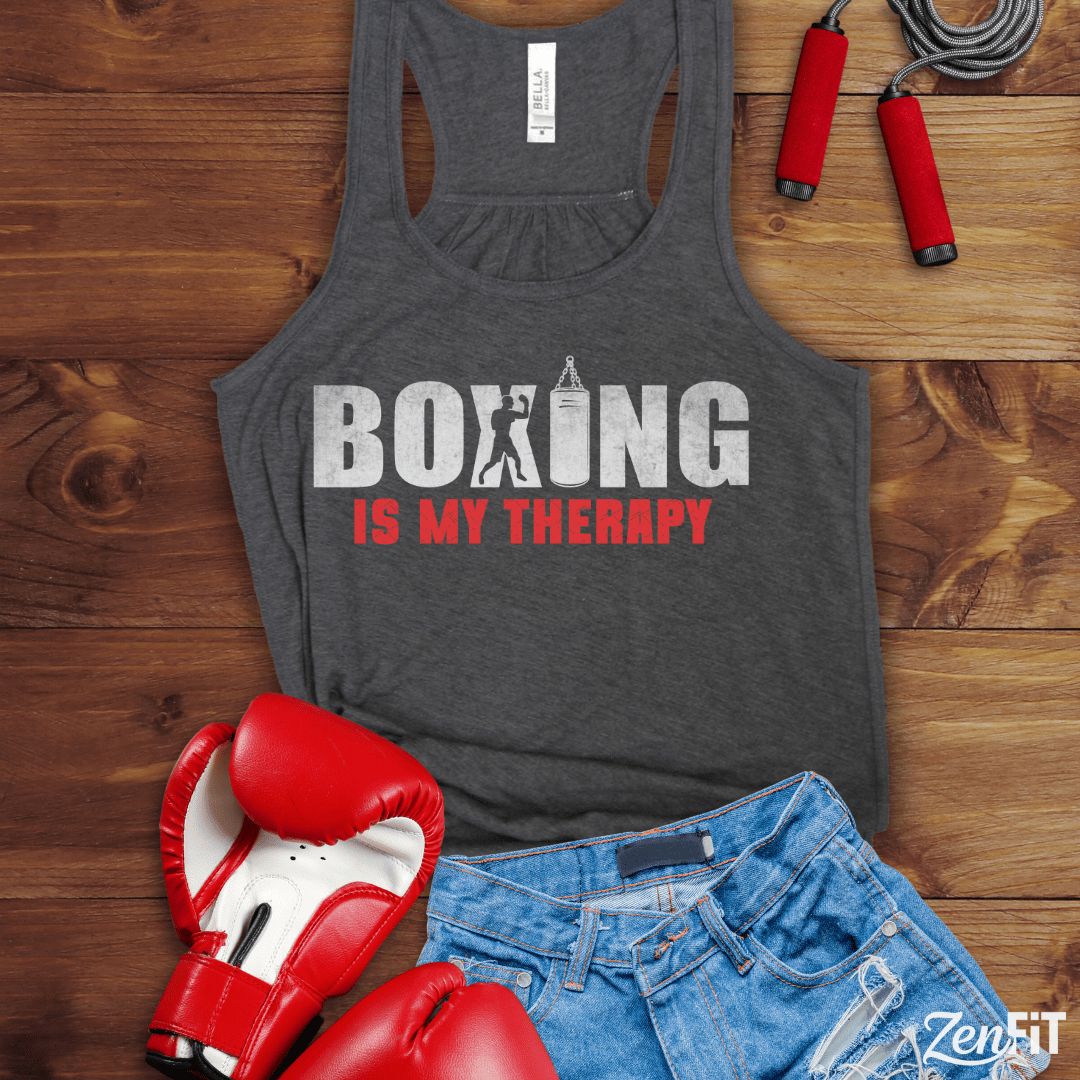 Boxing Is My Therapy Tank Top