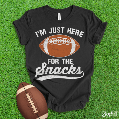Im Just Here for the Snacks Football Shirt