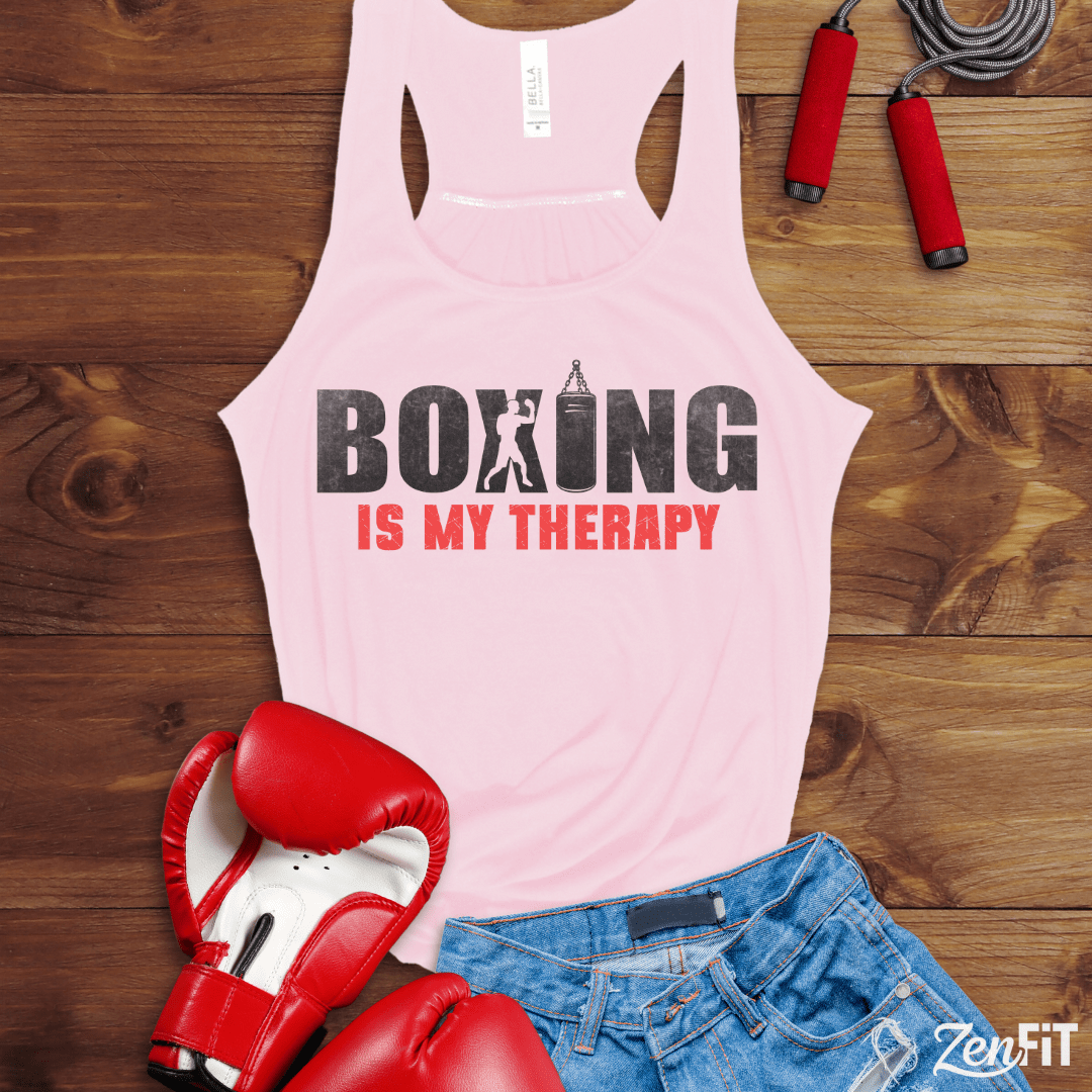 Boxing Is My Therapy Tank Top