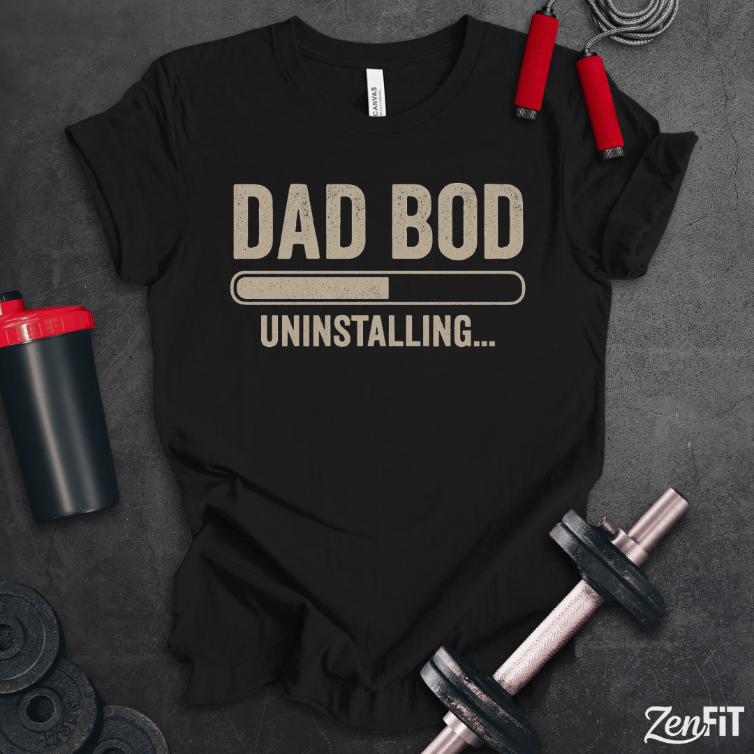 Dad Bod Uninstalling T-Shirt