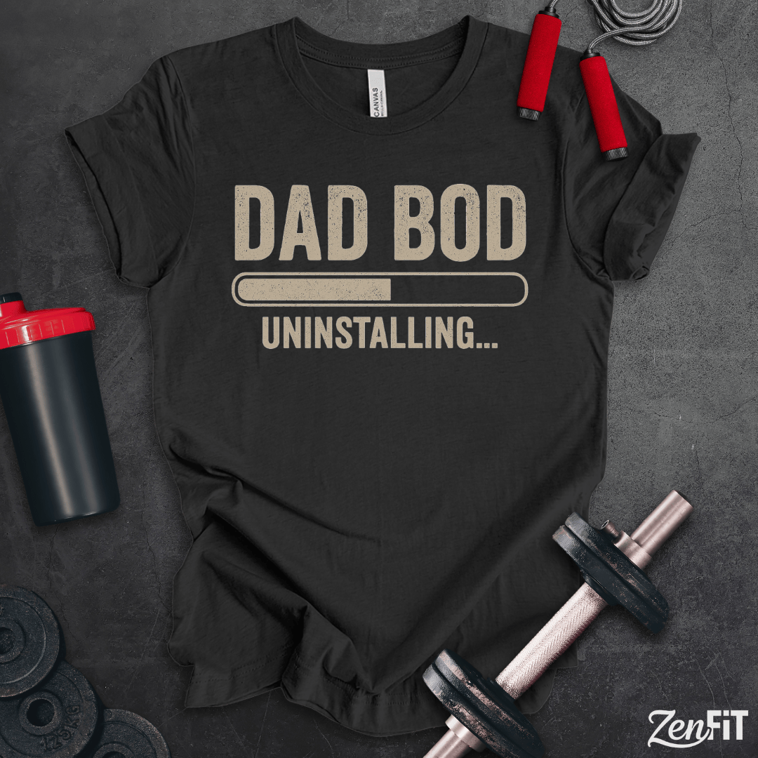 Dad Bod Uninstalling T-Shirt