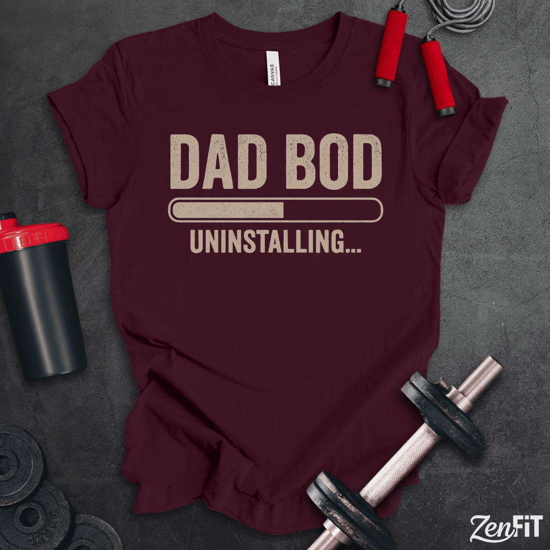 Dad Bod Uninstalling T-Shirt